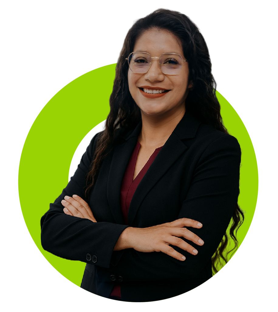 A professional female executive representing World Connection's leadership team and carrier-scale expertise in telecom operations.